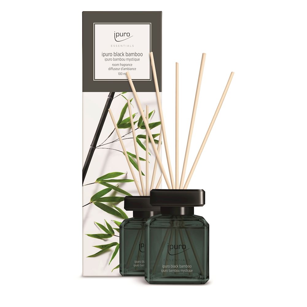 Ipuro Duftglas Black Bamboo til rum, 200 ml