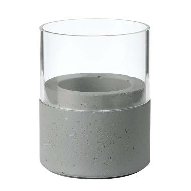 Duni Neat Lysestage Ø6.1 x 7 cm, Mørk Grå - 10 stk/krt