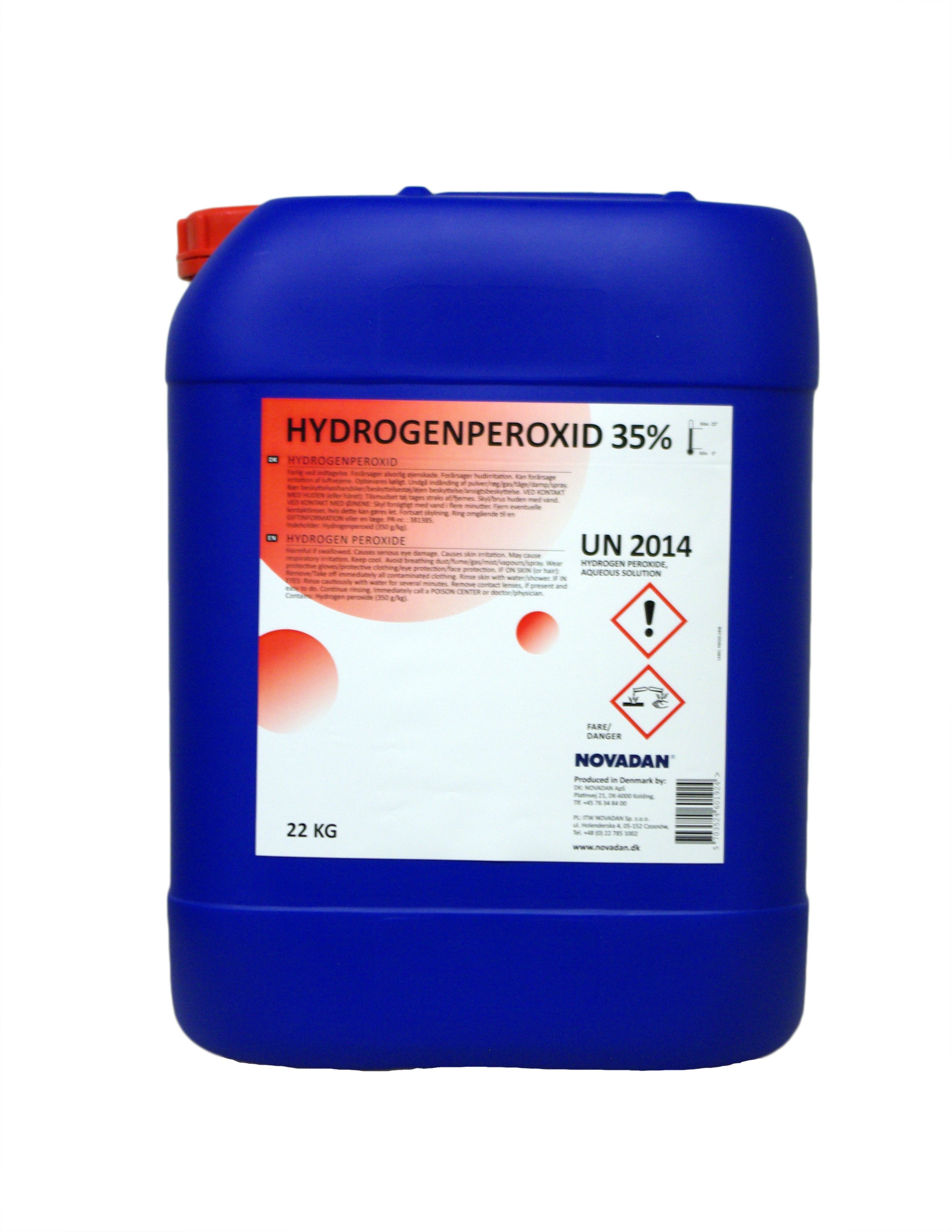 Hydrogenperoxid 35% blegemiddel - 22 kg
