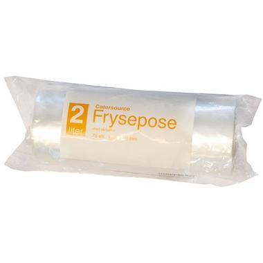 CaterSource Frysepose 2L m/skrivefelt, LDPE - 40 rl x 75 Stk/krt