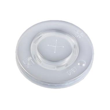 Catersource Plastlåg Fladt t/bæger Ø90 mm - 100 stk/pk