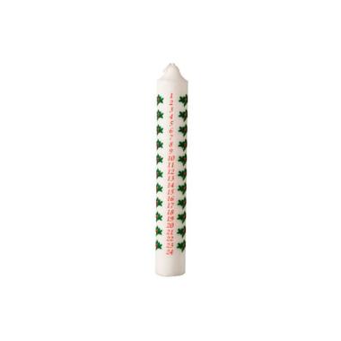 Kalenderlys Ø45 x 300 mm 39 timer Stearin - 12 stk/krt