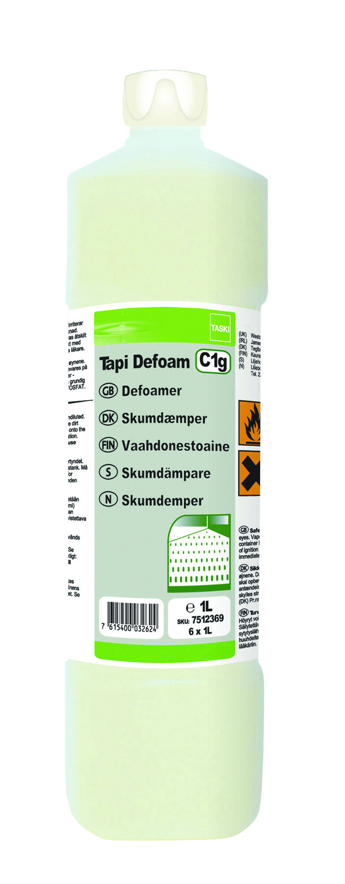 TASKI Tapi Defoam Skumdæmper til tæpperengøring 1 L