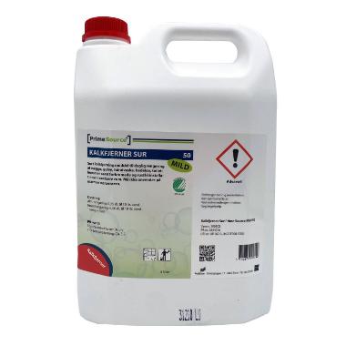 Prime Source Mild 50 sur Kalkfjerner Svanemærket u/farve/parfume - 5 L