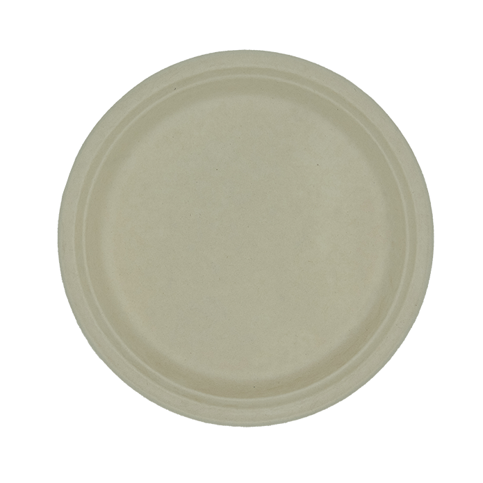 Bagasse Tallerken Brun Ø15,5 cm - 50 stk/pk