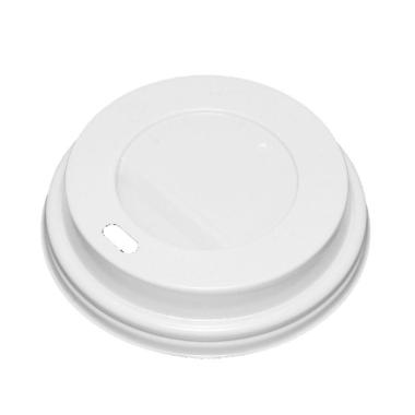 Kaffelåg Catersource Høj Ø80 mm Hvid - 100 stk/pk