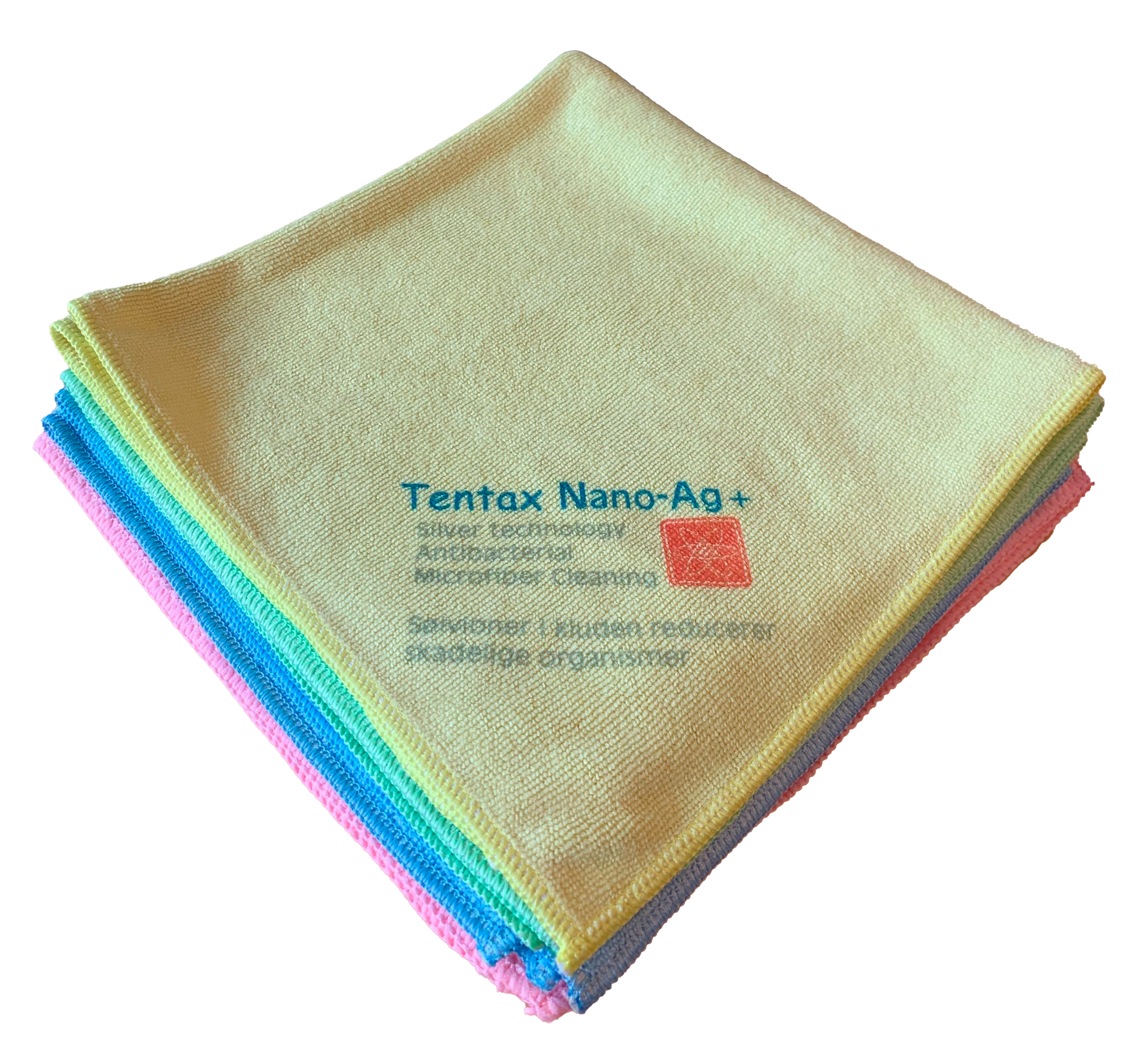 Tentax Nano-Ag+ Microcide Antibakteriel Microfiberklud Rød