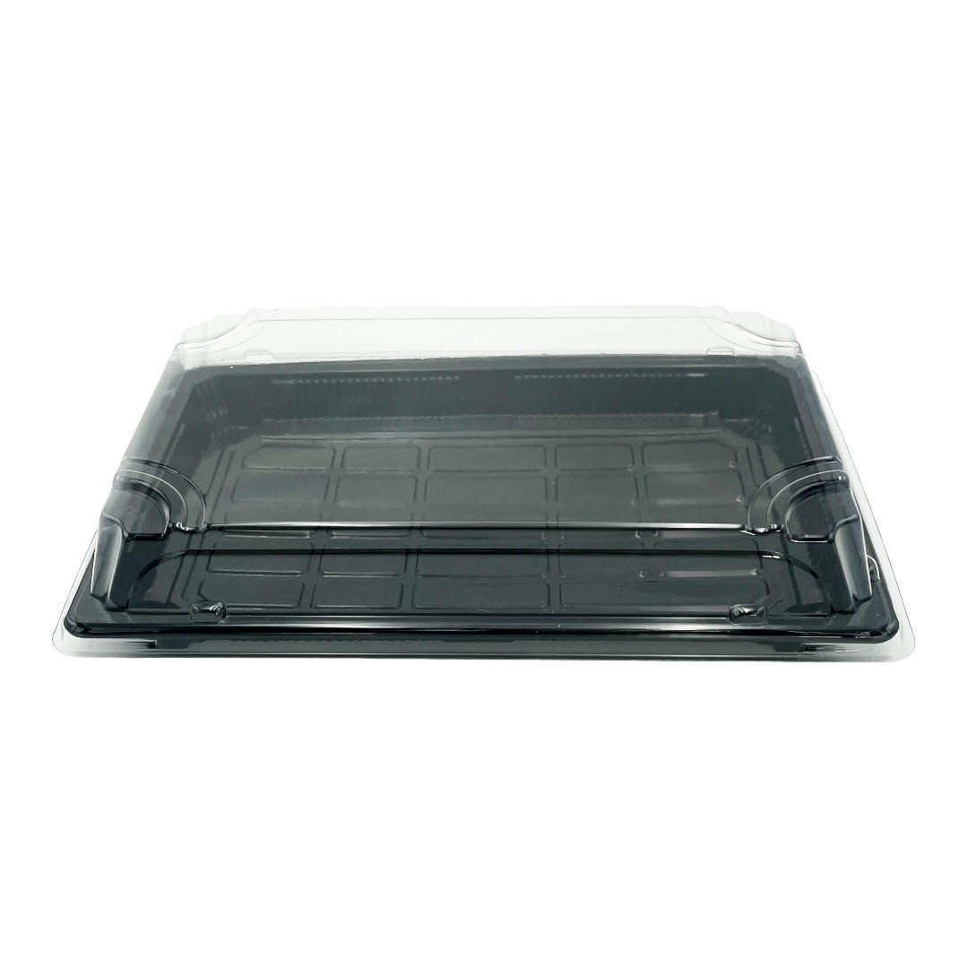 Sushibakke 09 RPET m. låg 240 x 147 x 45 mm Sort - 300 stk/krt