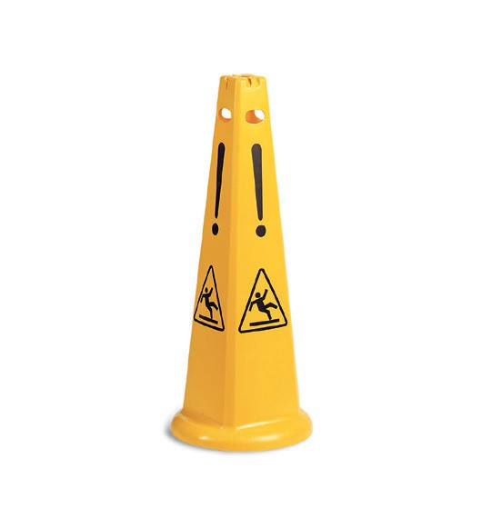 TTS Advarsels kegle "Wet Floor", Gul - 1 stk./krt