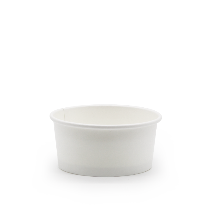 Pap Suppe-/Isbæger 170 ml/6 oz, Ø100 mm Hvid - 50 stk/pk