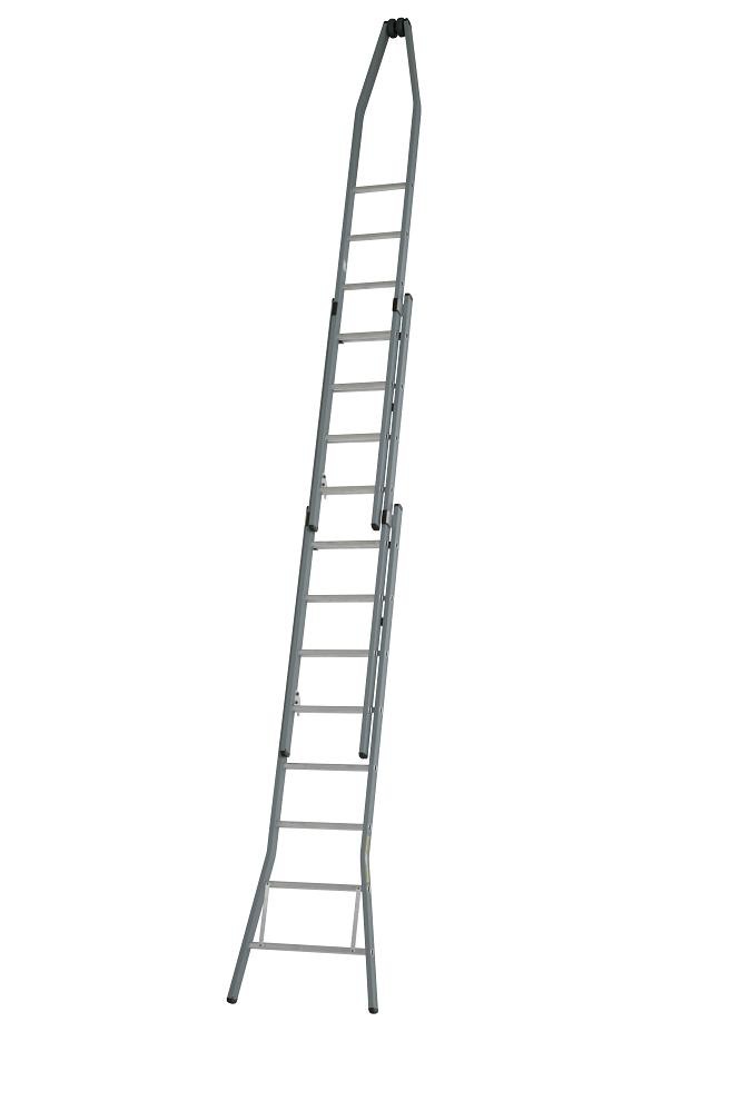 Dirks Alu Stige teflonbelagt, 3 x 9 trin