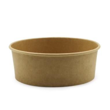 Salat-/Wok Skål Kraft/PE 500 ml Ø150 x 47 mm - 50 stk/pk