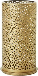 Bliss lysestage 140 x Ø 75 mm Guld - 4 stk/krt