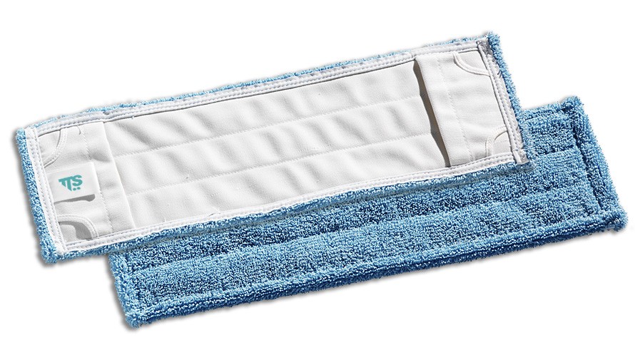 TTS Wet Microfiber våd moppe m/lommer Blå