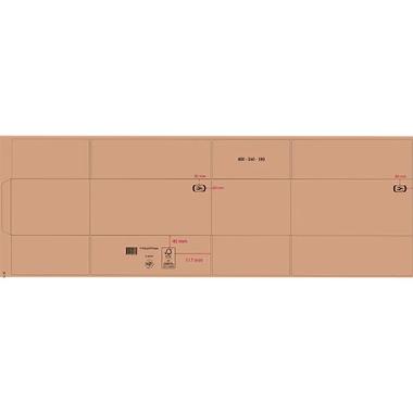 Pap Kasse Brun 400 x 260 x 180 mm - 25 stk/bnt