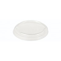 PLA Låg m. kant Ø121 mm Klar - 50 stk/pk