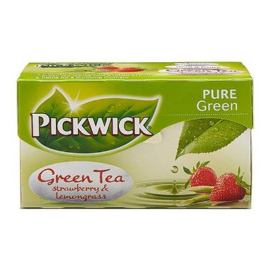 Te Pickwick Grøn te Jordbær/Citrongræs - 12 pk x 20 brv/krt