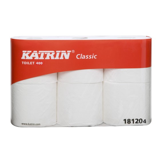 Katrin Classic Toiletpapir 2-lags, hvid - 7 pk x 6 Rl/krt