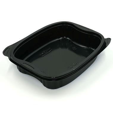 Bakke Bistro 1-rum 700 ml 190 x 155 x 41 mm PP Sort - 6 pk x 50 stk/krt