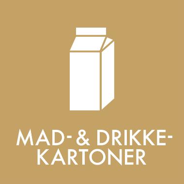 Piktogram t/affaldssortering 12 x 12 cm mad- og drikkekartoner