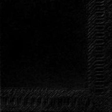Duni Serviet 40 x 40 cm 3-lag Sort - 125 stk/pk