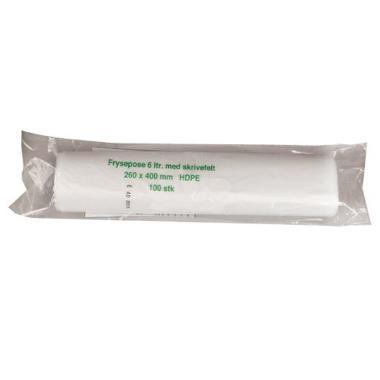 Frysepose 6 L HDPE - 100 stk/pk