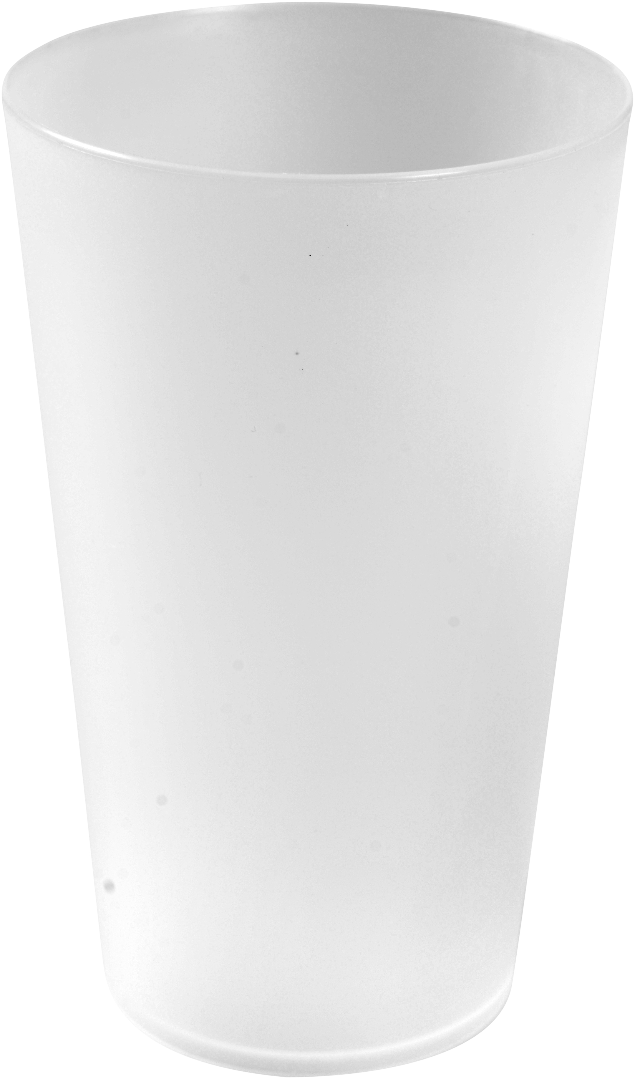 Flergangs Drikkeglas 50 cl, frosted hvid PP - 12 stk/pk