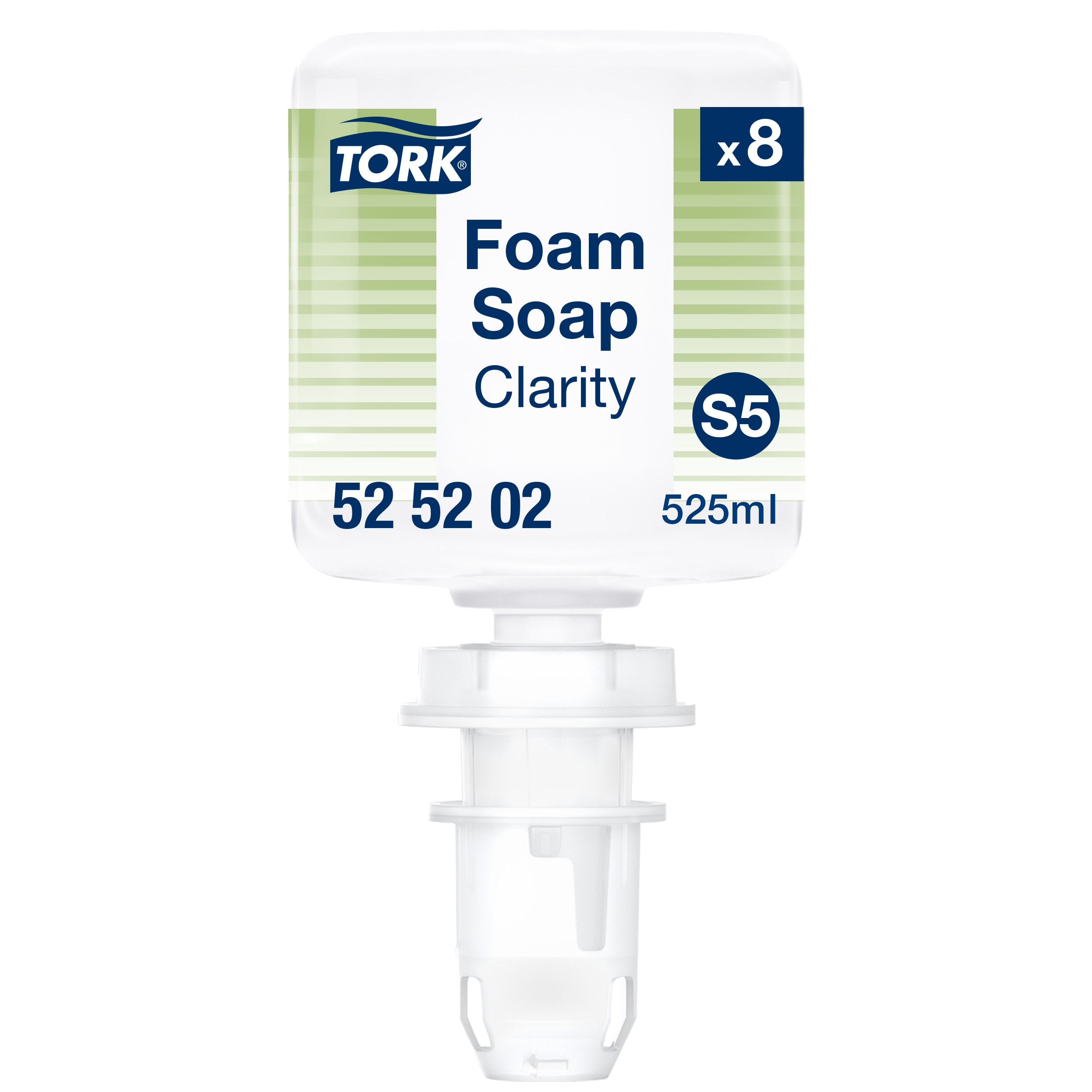Tork Skumsæbe Flydende Clarity 525 ml Ecolabel u/Parfume - 8 stk/krt