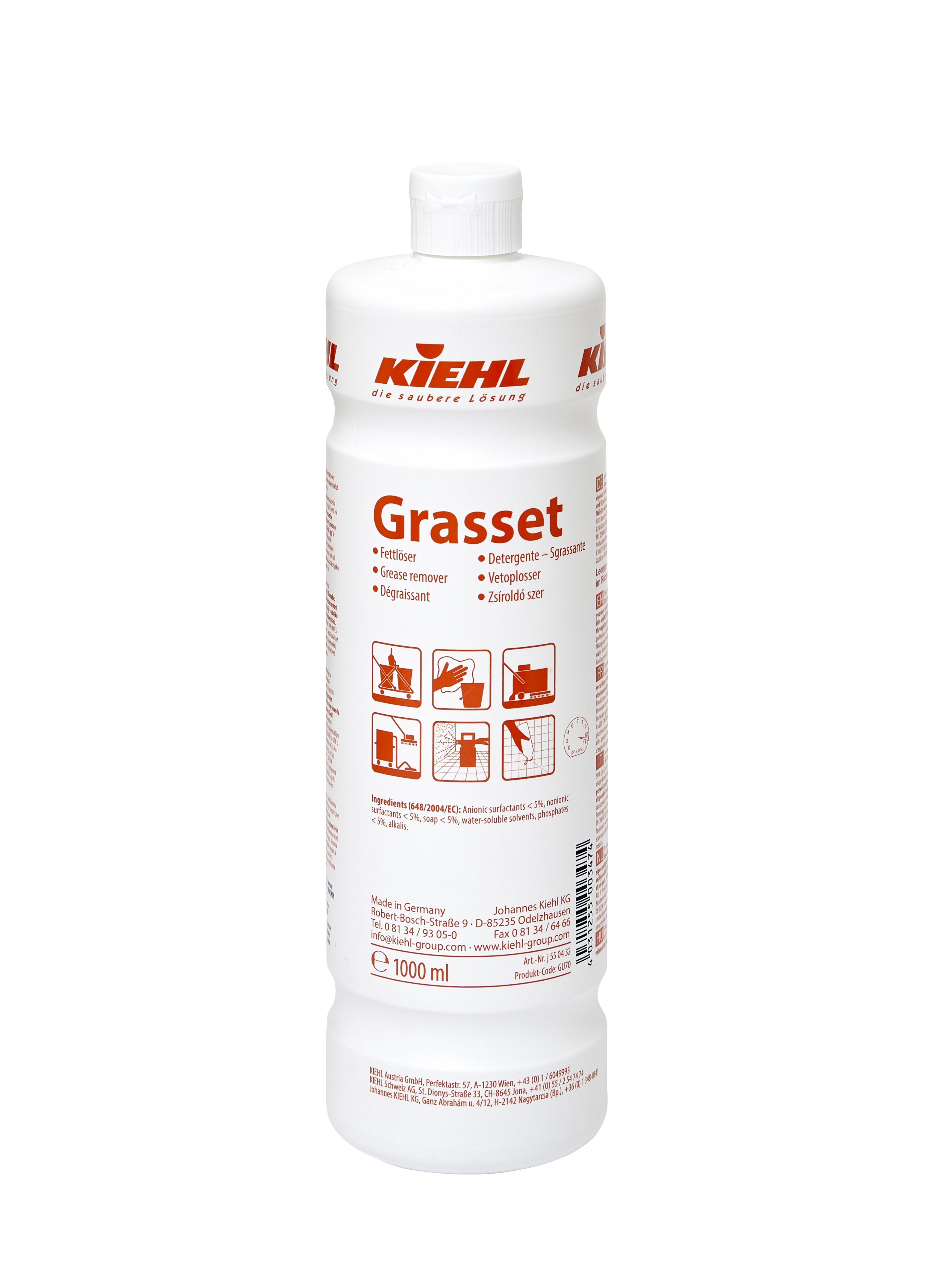Kiehl Grasset Fedtfjerner - 1 L