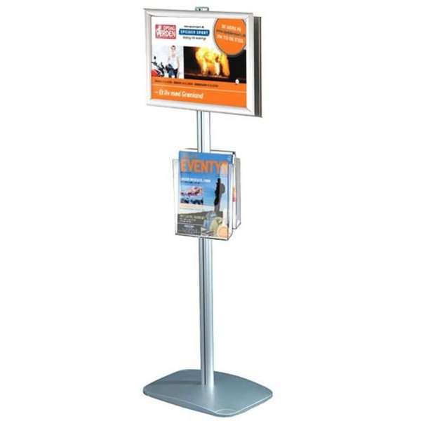 DSI Mini Multi Stander - Dobbeltsidet A4 Klikramme + A4 Brochureholder, Model 943