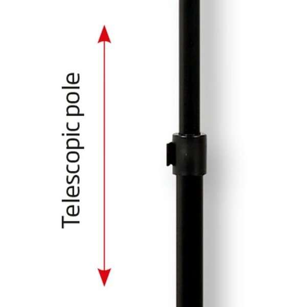 DSI Infostand Telescopic Black A3, Model 878