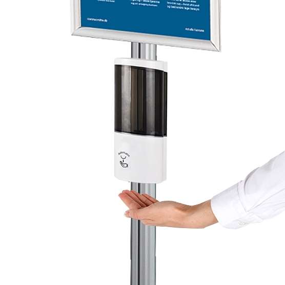 DSI Spritstander med 500 ml dispenser, minimultistand og A4 ramme, Model 852