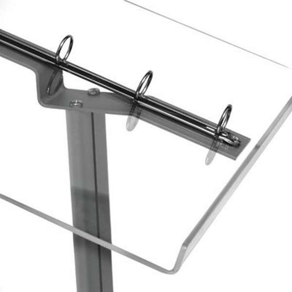 DSI Flick Menu stander horisontal - A4 Bladrestativ - 21x29.7 cm - sølv, Model 850
