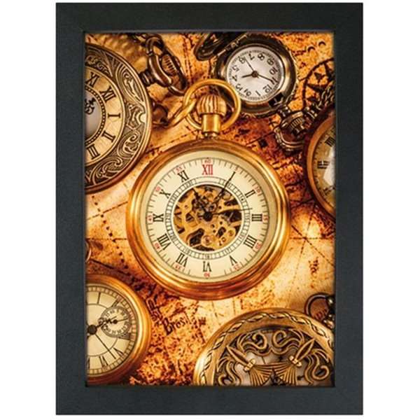 CROWN Click frame with 33mm flat aluminum profile, black - A0