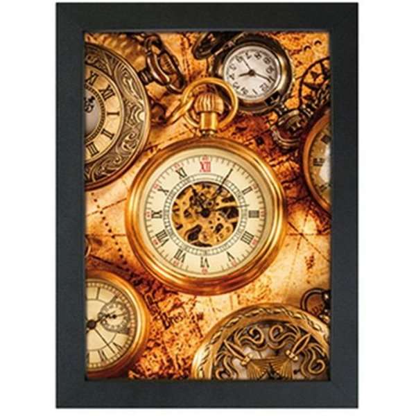 CROWN Klikrám s 33mm hliníkovým plochým profilem, černá - 50x70 cm