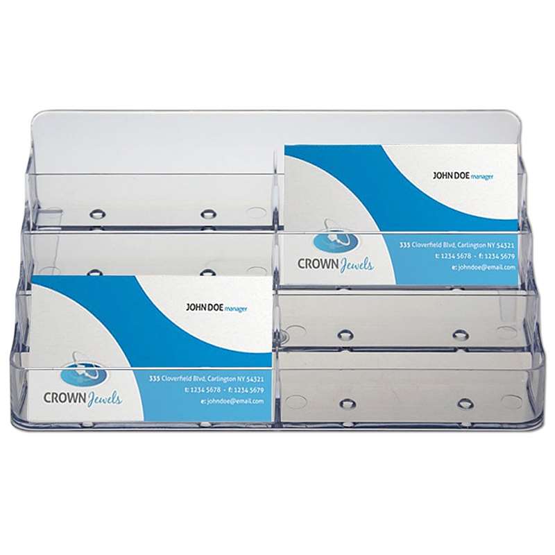 DSI Akryl visitkortholder x 8 - transparent, Model 1206