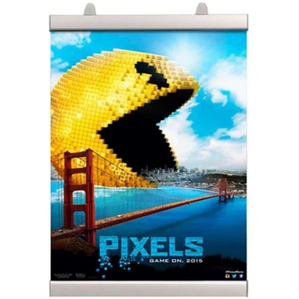 Zestaw zacisków do plakatów, wieszaki na plakaty z listwami aluminiowymi 25mm - 70cm (B1)