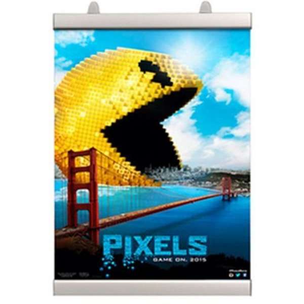 Poster Clamp Set, plakatoppheng med 25mm aluminiumsplakatlister - 42cm (A2)