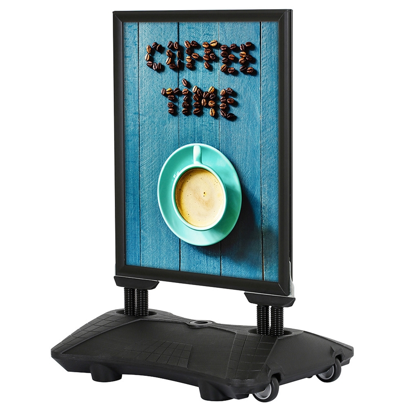 Cartel Wind-Sign Waterbase Pro Gadeskilt - negro - 70 x 100 cm