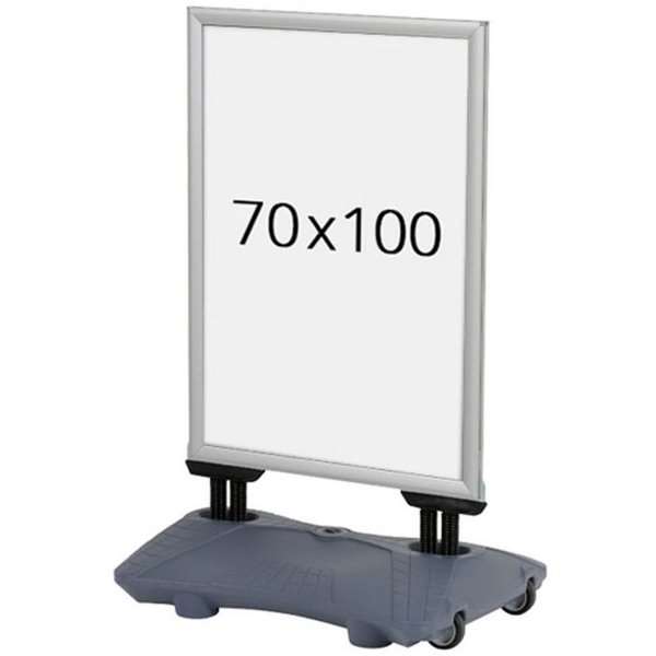 Wind-Sign Waterbase Pro Sign Stand - Silver - 70x100 cm