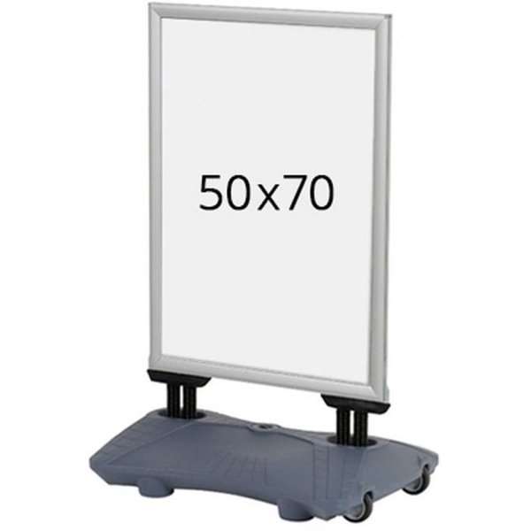 Wind-Sign Waterbase Pro Stoepbord - zilver - 50x70 cm