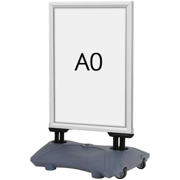 Wind-Sign Waterbase Budget Gatuskylt - A0 - silver