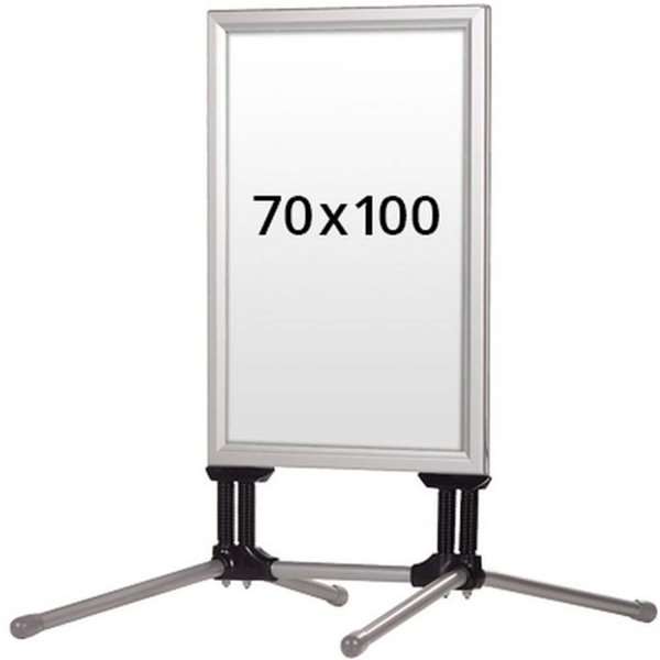 Wind-Line Budget Gadeskylt - 70x100 cm - silver