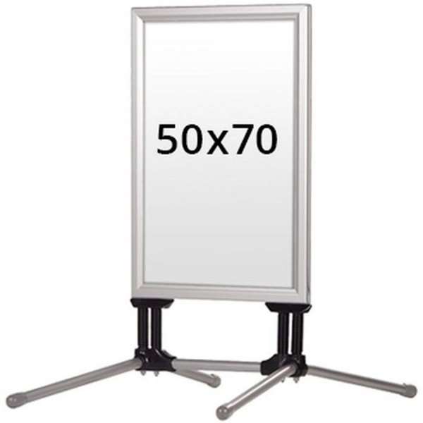 Wind-Line Budget Gadeskylt - 50x70 cm - silver