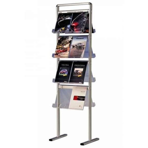 Info Line Midi Brosjyrestativ dobbeltsidet - 16xA4 - 21x29,7 cm