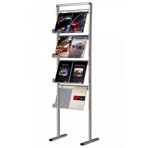 Info Line Midi Brosjyrestativ enkeltsidet - 8xA4 - 21x29.7 cm