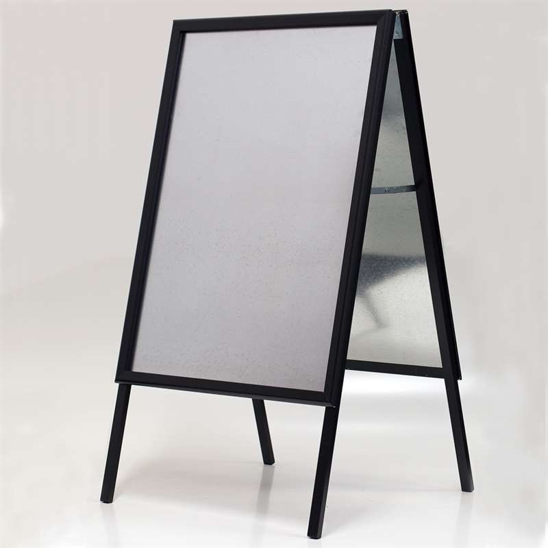 DSI Alu-Line Standard Gadeskilt - sort - 50 x 70 cm, Model 117
