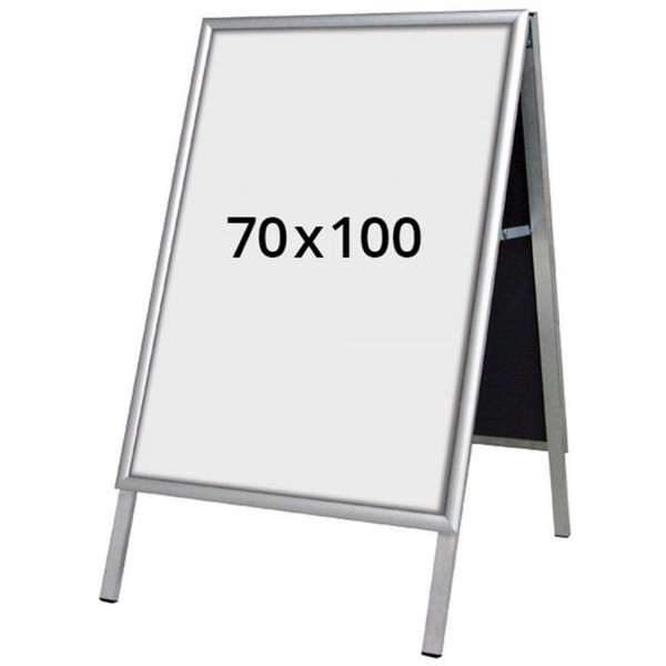 Alu-Line Budget Á-skilt, pro vnitřní použití - 70x100 cm - stříbrný