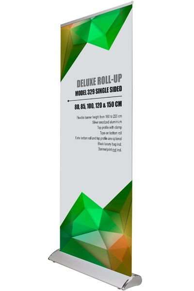 Deluxe Roll-up, enkelsidig, 150 cm, aluminium