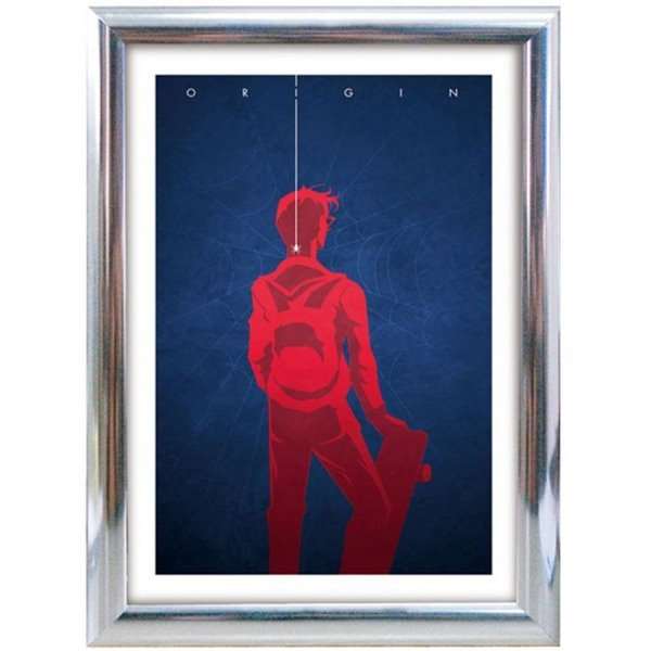 Klik okvir s 25 mm aluminijastim profilom, krom - 70x100 cm
